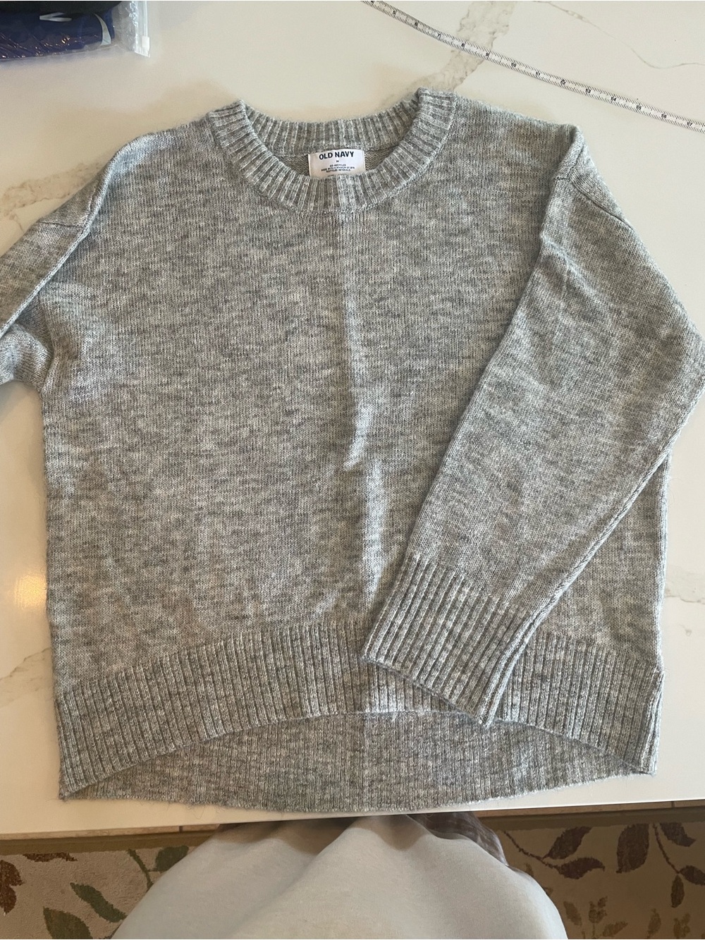 Old Navy Heather Gray Crewneck Sweater